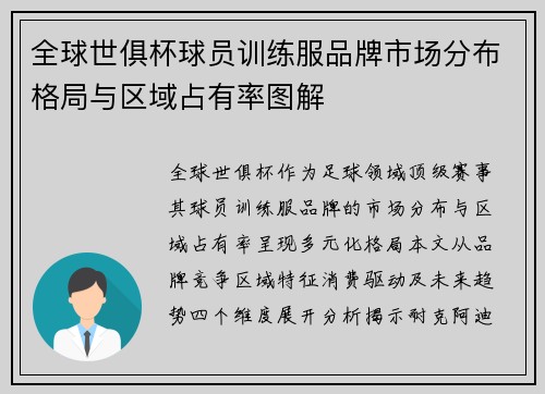 全球世俱杯球员训练服品牌市场分布格局与区域占有率图解